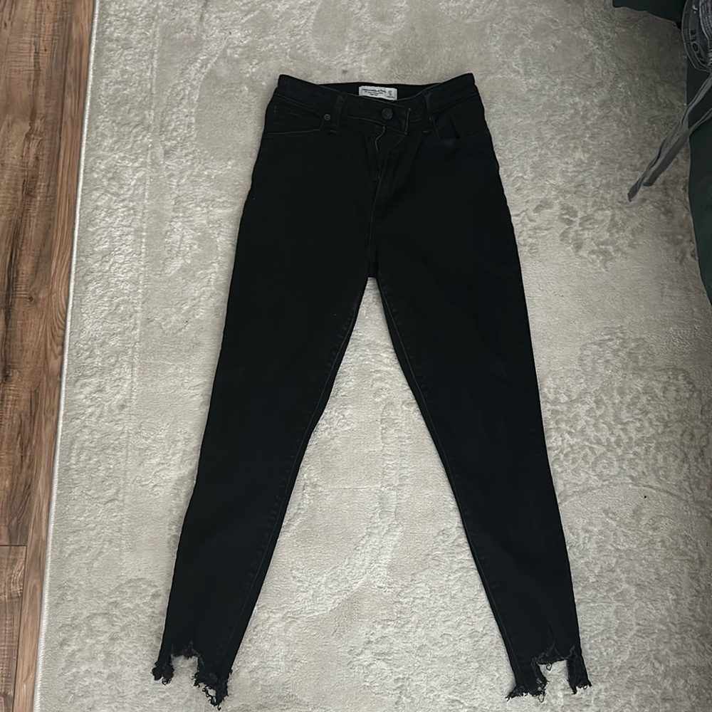 Abercrombie & Fitch - The Super Skinny Ankle High Rise Jean Curve Love